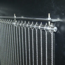 Installation of architectural wire mesh