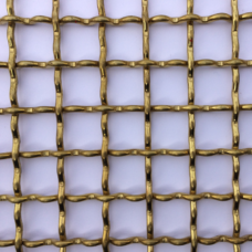 Brass is woven mesh 2 wire dia 2mm aperture 12.5 mm